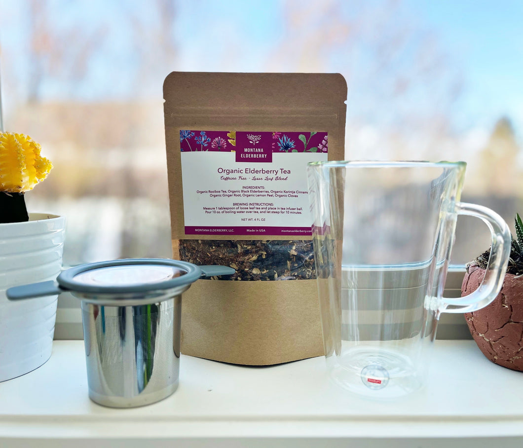 Organic Elderberry Tea Gift Set